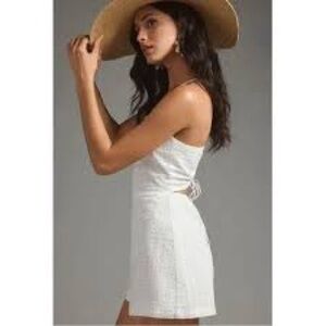 XL Anthropologie If By Sea Elegant White Jumper